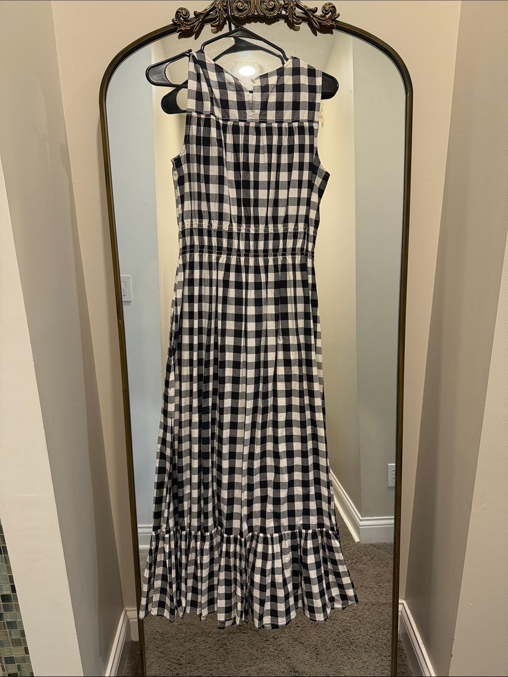 a new day Black and White Gingham Maxi Dress - Picture 6 of 8
